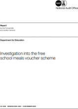 Investigation into the free school meals voucher scheme: Summary